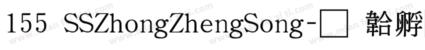 155 SSZhongZhengSong字体转换